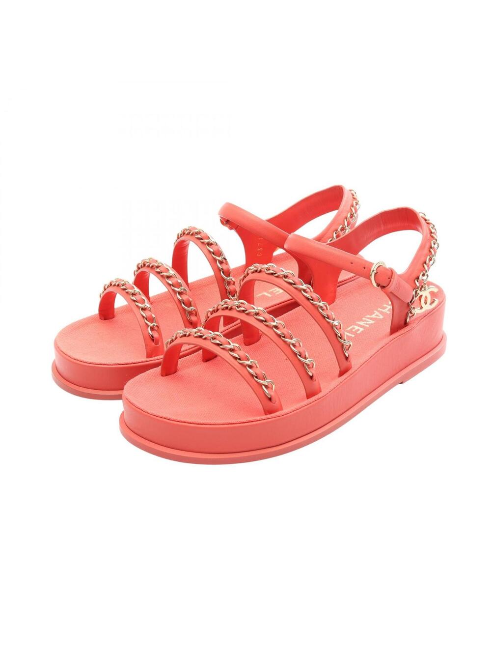 Chanel Coco Mark Chain Sandals Shoes #288248C85B
